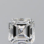 Diamante Naturale Taglio Asscher 0.5ct EX/EX F VS1 - GIA - 4.41x4.3x2.92mm