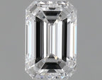 Diamante Naturale Taglio Smeraldo 0.37ct VG/EX D IF - GIA - 5.14x3.35x2.34mm