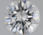 Diamante Naturale Taglio Brillante 0.5ct 3EX E VVS1 - GIA - 5.15x5.11x3.14mm