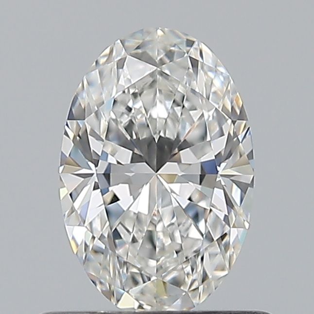 Diamante Naturale Taglio Ovale 0.61ct EX/EX F VVS1 - GIA - 7.06x4.71x2.96mm