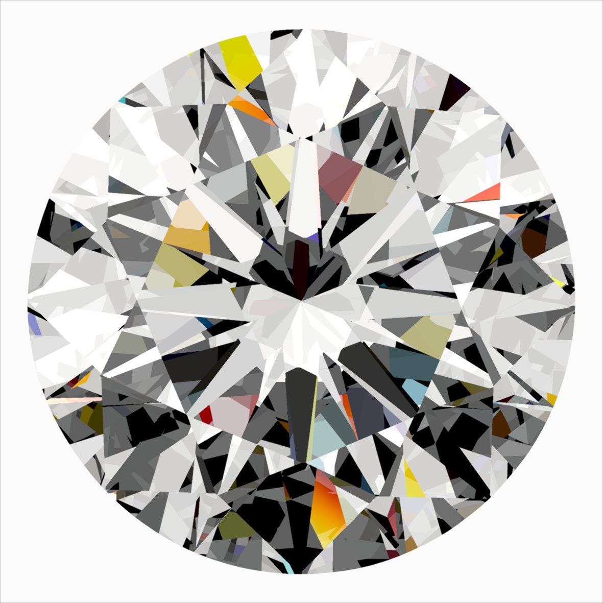 Diamante Naturale Taglio Brillante 0.35ct 3EX H VVS1 - IGI - 4.49x4.52x2.79mm