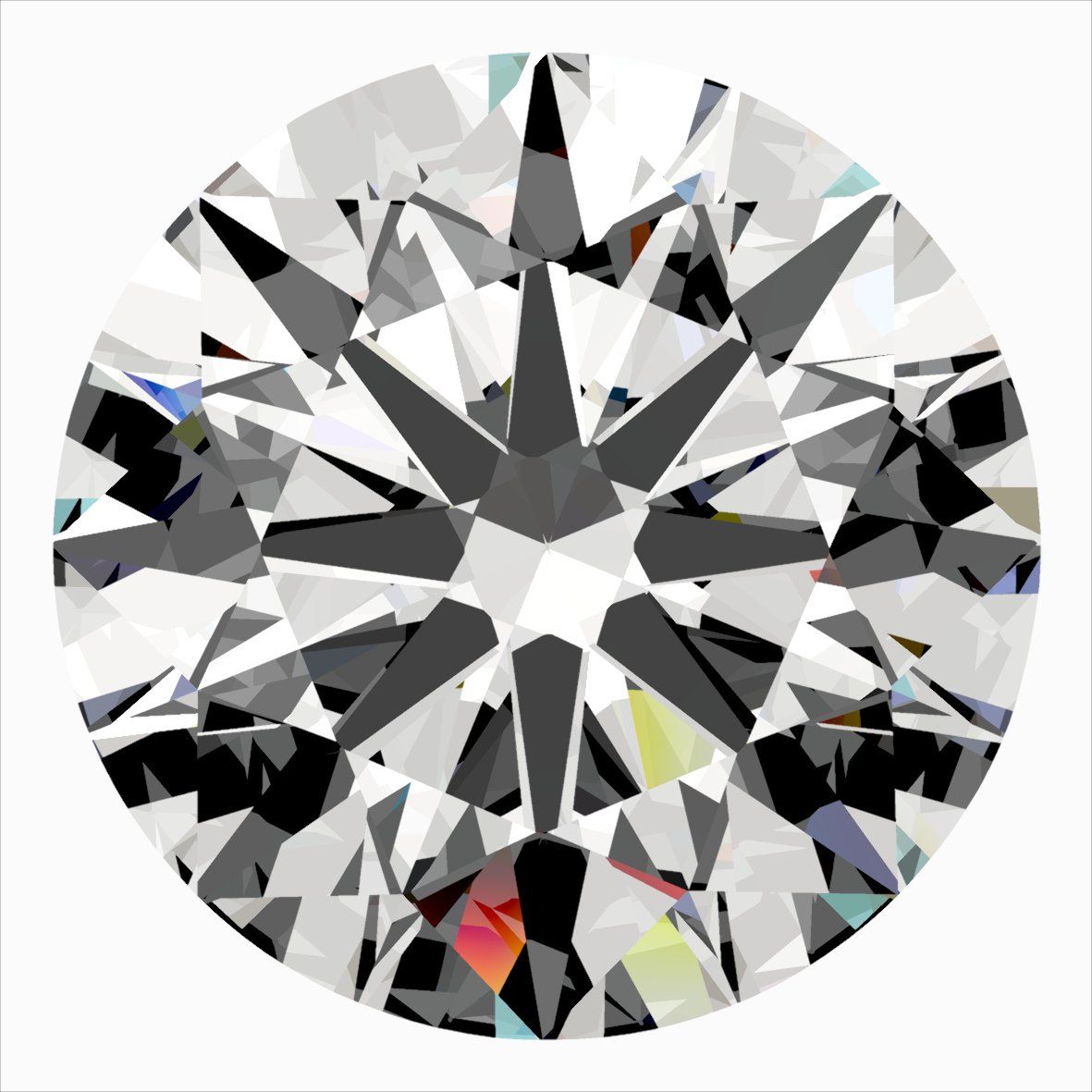 Diamante Naturale Taglio Brillante 0.35ct 3EX G VVS1 - IGI - 4.54x4.56x2.76mm