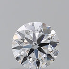 Diamante Taglio Brillante 0.5ct VG/EX/EX D VVS2 - GIA - 5.02x4.98x3.16mm