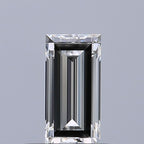 Diamante Naturale Taglio Baguette 0.41ct EX/EX E VVS1 - GIA - 6.11x3.0x2.13mm