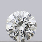 Diamante Naturale Taglio Brillante 0.15ct 3EX J VS1 - GIA - 3.43x3.45x2.13mm