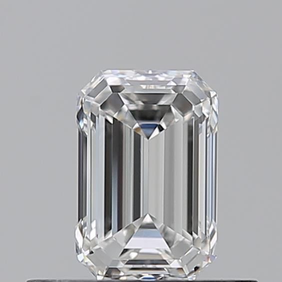 Diamante Naturale Taglio Smeraldo 0.51ct EX/EX F IF - GIA - 5.48x3.63x2.53mm