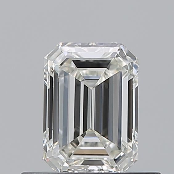 Diamante Naturale Taglio Smeraldo 0.54ct VG/EX J VVS1 - GIA - 5.57x3.97x2.57mm