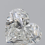 Diamante Naturale Taglio Cuore 0.9ct VG/VG H VVS2 - GIA - 5.6x6.6x4.11mm