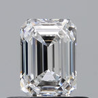 Diamante Naturale Taglio Smeraldo 0.6ct VG/EX E VVS1 - GIA - 5.52x3.94x2.72mm