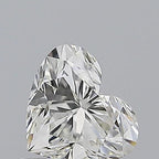 Diamante Naturale Taglio Cuore 0.63ct VG/VG I IF - GIA - 5.14x6.03x3.59mm