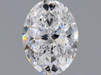 Diamante Naturale Taglio Ovale 0.9ct VG/EX D VVS2 - GIA - 7.34x5.35x3.47mm