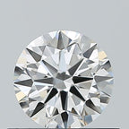 Diamante Naturale Taglio Brillante 0.5ct 3EX F VVS1 - IGI - 5.09x5.12x3.08mm