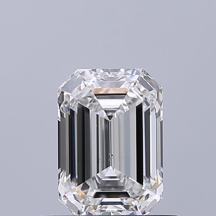Diamante Naturale Taglio Smeraldo 0.71ct VG/EX F VS2 - GIA - 6.08x4.25x2.83mm
