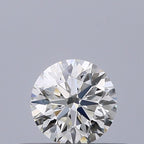 Diamante Naturale Taglio Brillante 0.37ct 3EX J VS2 - GIA - 4.55x4.58x2.86mm