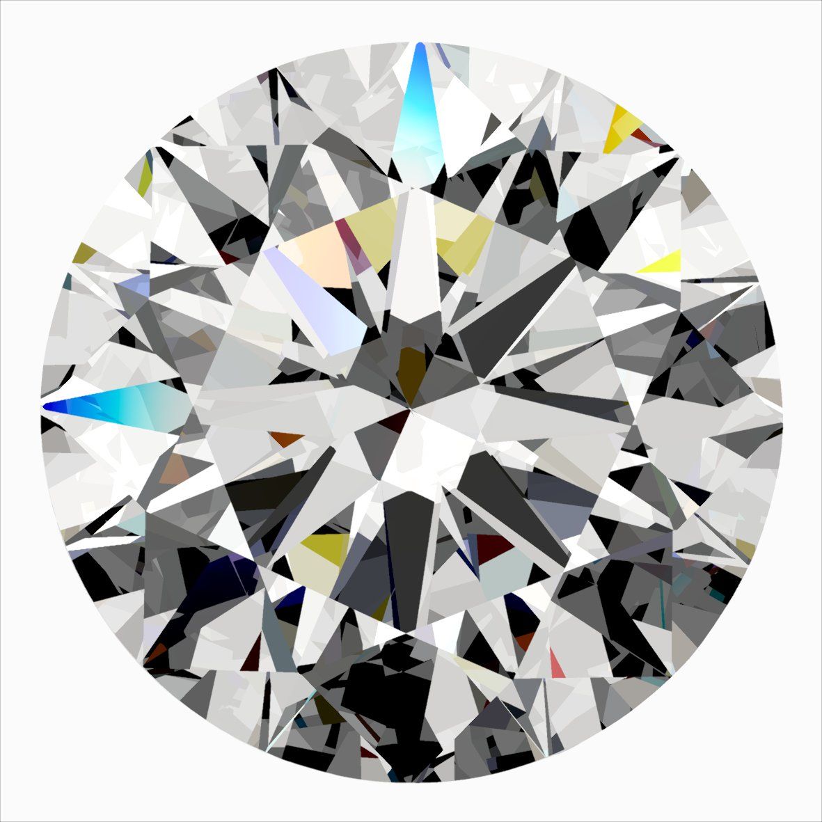 Diamante Naturale Taglio Brillante 0.43ct 3EX G VVS1 - IGI - 4.82x4.86x2.96mm