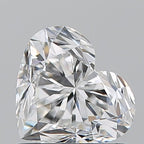 Diamante Naturale Taglio Cuore 1.02ct EX/EX F VVS1 - GIA - 5.93x6.8x4.28mm