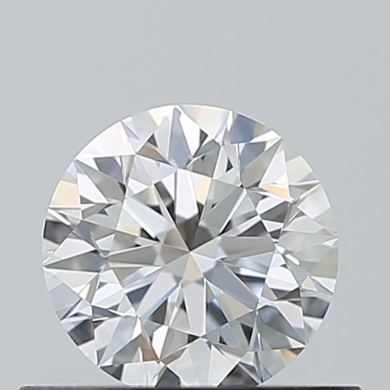 Diamante Naturale Taglio Brillante 0.5ct EX/VG/EX D VVS2 - GIA - 5.07x5.0x3.18mm