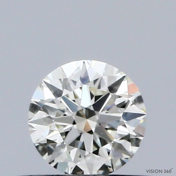 Diamante Naturale Taglio Brillante 0.34ct 3EX J VVS1 - IGI - 4.46x4.5x2.78mm