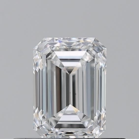 Diamante Naturale Taglio Smeraldo 0.51ct VG/EX E VS1 - GIA - 5.35x3.82x2.55mm