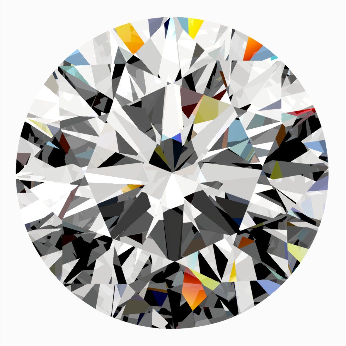 Diamante Naturale Taglio Brillante 0.3ct VG/EX/EX G IF - IGI - 4.24x4.26x2.69mm