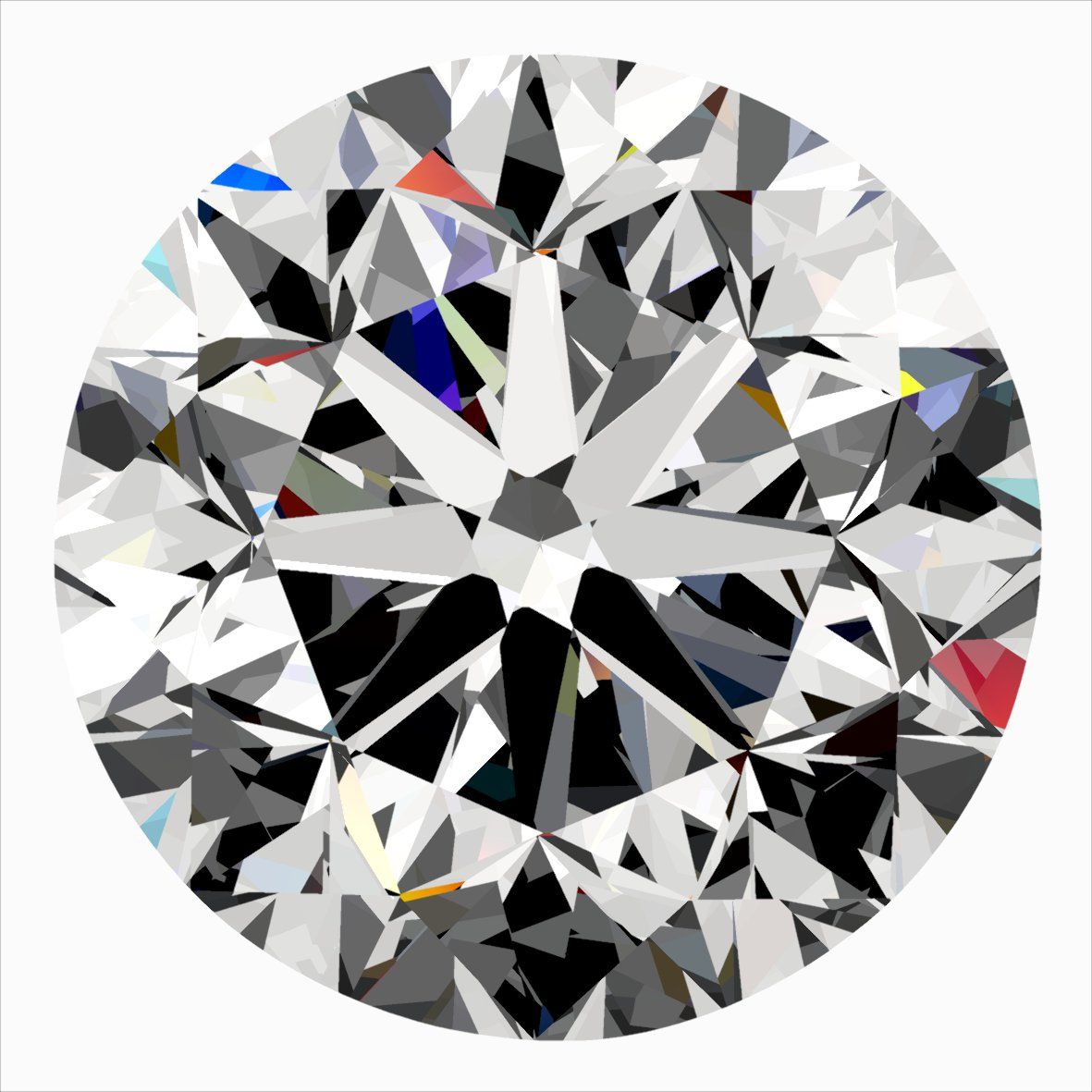 Diamante Naturale Taglio Brillante 0.3ct G/VG/EX G IF - IGI - 4.1x4.12x2.72mm