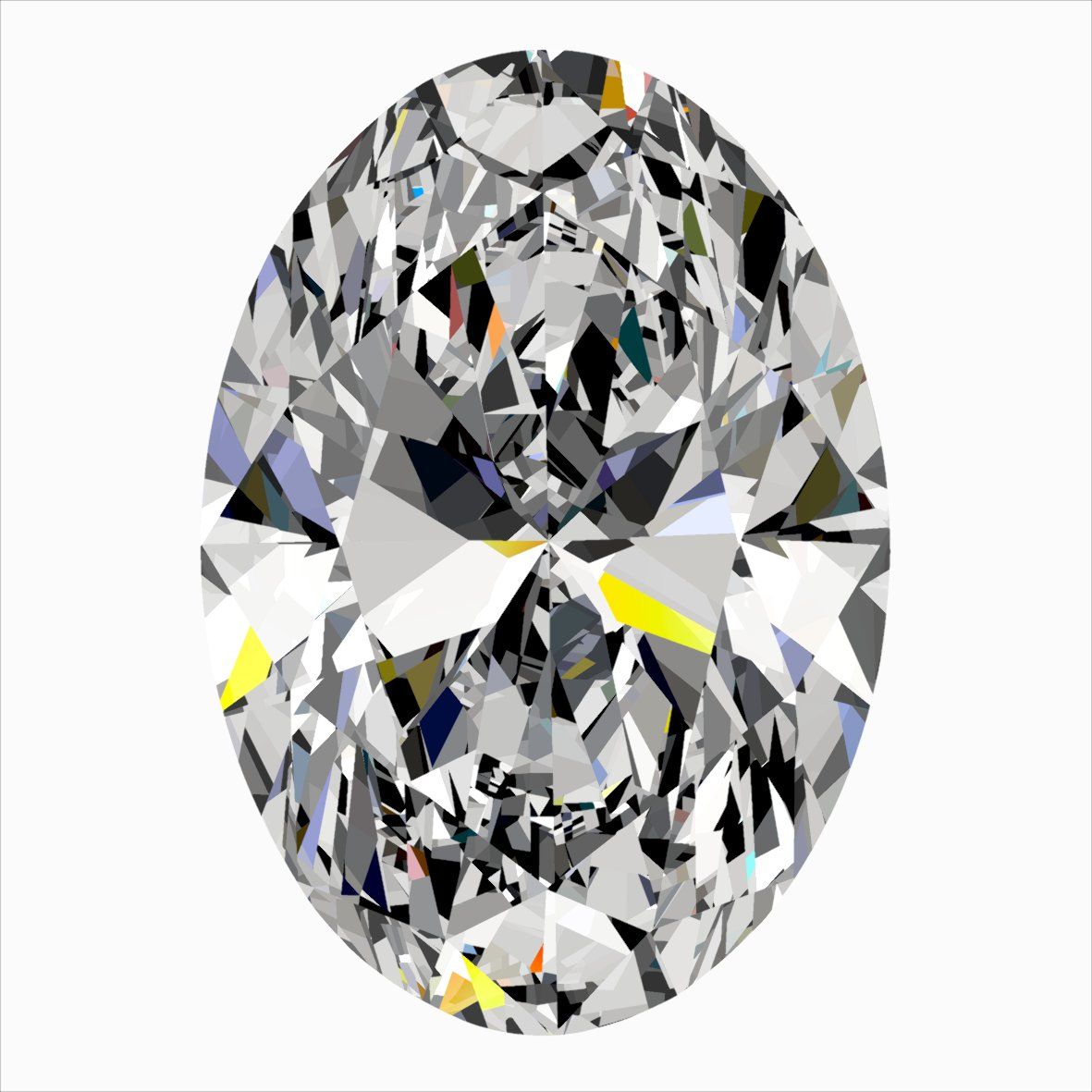 Diamante Naturale Taglio Ovale 0.34ct EX/EX G VS2 - IGI - 5.52x3.87x2.44mm