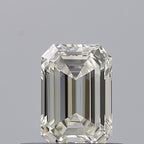Diamante Naturale Taglio Smeraldo 0.44ct EX/EX J IF - GIA - 5.24x3.59x2.35mm