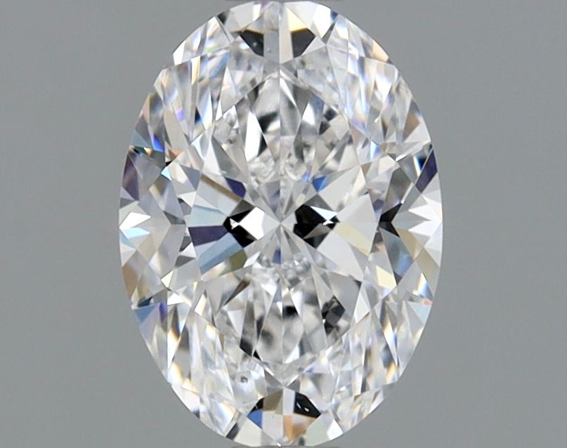 Diamante Naturale Taglio Ovale 1ct EX/EX D VS2 - GIA - 7.76x5.56x3.55mm