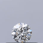 Diamante Naturale Taglio Brillante 0.19ct 3EX E VVS1 - GIA - 3.67x3.69x2.29mm