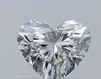 Diamante Naturale Taglio Cuore 0.42ct VG/EX G VVS2 - GIA - 4.59x5.36x3.08mm