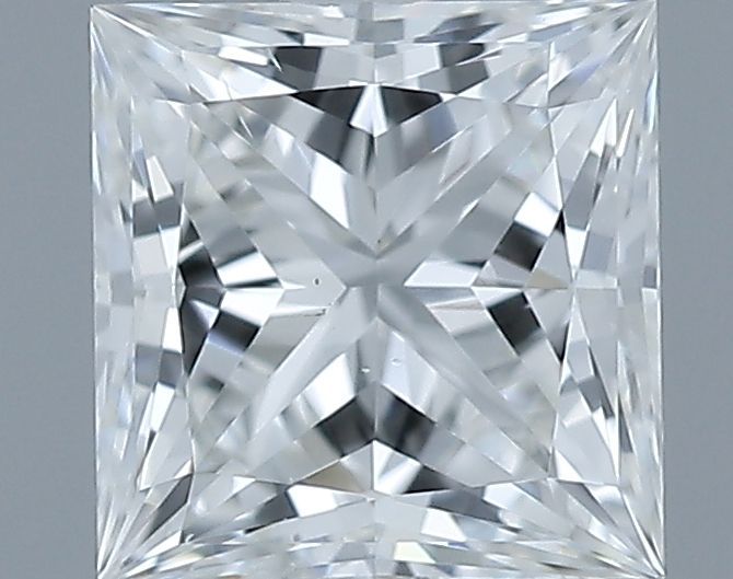 Diamante Naturale Taglio Princess 0.5ct VG/VG G VS2 - GIA - 4.45x4.36x3.02mm