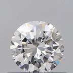 Diamante Naturale Taglio Brillante 0.5ct VG/G/EX E VS1 - GIA - 5.03x4.96x3.16mm