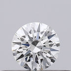 Diamante Naturale Taglio Brillante 0.19ct 3EX H VVS1 - GIA - 3.75x3.76x2.26mm