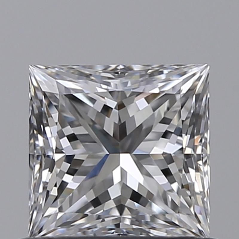 Diamante Naturale Taglio Princess 0.63ct VG/EX D IF - GIA - 4.8x4.7x3.42mm