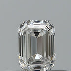 Diamante Naturale Taglio Smeraldo 0.34ct VG/EX E VVS2 - GIA - 4.68x3.32x2.2mm