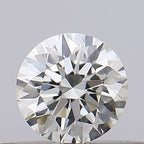 Diamante Taglio Brillante 0.24ct EX/VG/VG J VVS1 - GIA - 3.95x3.97x2.48mm