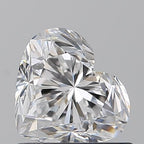 Diamante Naturale Taglio Cuore 0.92ct EX/EX D VVS1 - GIA - 5.72x6.57x4.18mm
