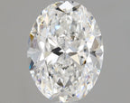 Diamante Naturale Taglio Ovale 1ct VG/VG E VS1 - GIA - 7.38x5.49x3.56mm