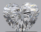 Diamante Naturale Taglio Cuore 0.79ct VG/EX E VVS1 - GIA - 5.46x6.41x3.8mm