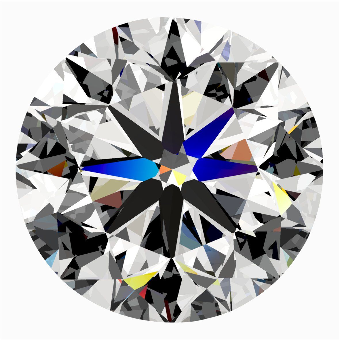Diamante Naturale Taglio Brillante 0.5ct VG/VG/EX G VS1 - IGI - 4.93x4.98x3.16mm