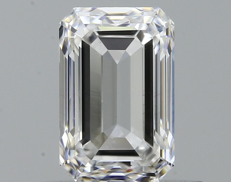 Diamante Naturale Taglio Smeraldo 0.8ct VG/EX E VVS2 - GIA - 6.25x4.14x2.79mm