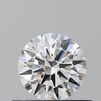 Diamante Naturale Taglio Brillante 0.44ct 3EX F IF - GIA - 4.94x4.93x2.95mm