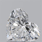 Diamante Naturale Taglio Cuore 1.05ct EX/EX E VVS1 - GIA - 6.16x6.99x4.11mm