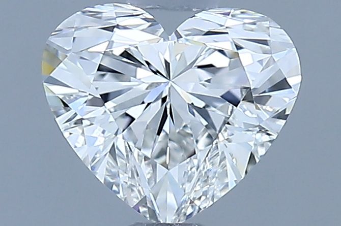 Diamante Naturale Taglio Cuore 0.8ct EX/EX F VVS1 - GIA - 5.64x6.47x3.83mm