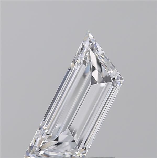 Diamante Naturale Taglio Trapezio 1.09ct EX/EX D IF - GIA - 4.27x11.03x2.7mm