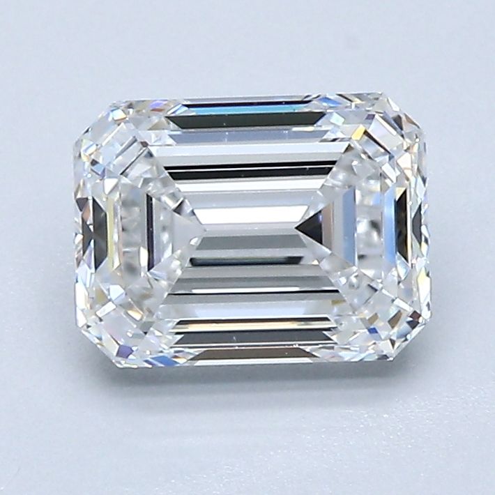 Diamante Naturale Taglio Smeraldo 1.5ct EX/VG E VVS2 - GIA - 7.11x5.39x3.8mm