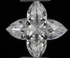Diamante Naturale Taglio Particolare 0.31ct VG/EX D VVS1 - GIA - 3.9x3.87x2.66mm
