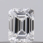 Diamante Naturale Taglio Smeraldo 0.18ct G/VG E VVS1 - GIA - 3.79x2.79x1.9mm