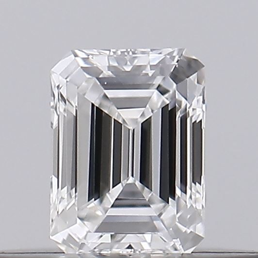 Diamante Naturale Taglio Smeraldo 0.18ct G/VG E VVS1 - GIA - 3.79x2.79x1.9mm