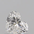 Diamante Naturale Taglio Cuore 0.5ct VG/EX E VVS2 - GIA - 4.73x5.59x3.23mm